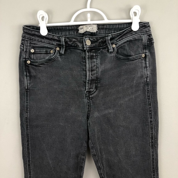 Free People Denim - Free People Skinny distressed gray jeans
